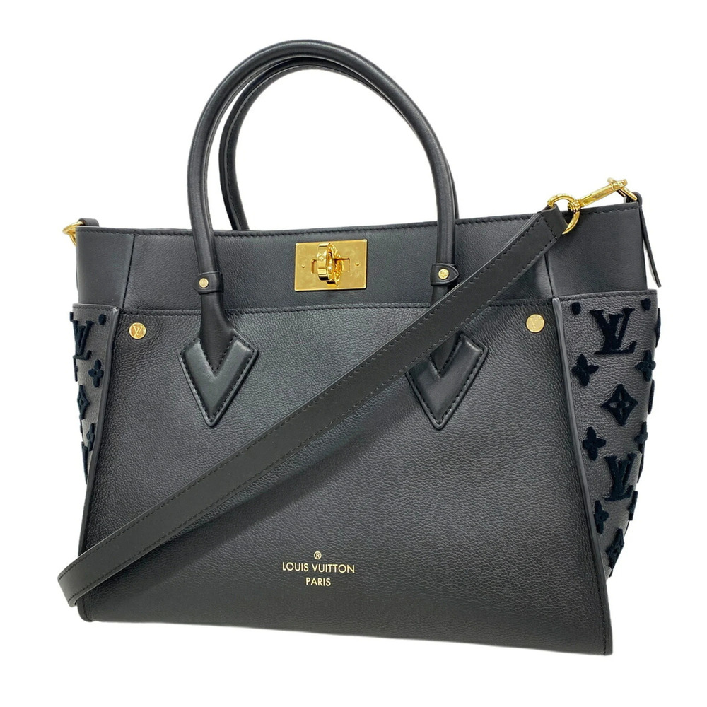 Louis Vuitton On My Side MM Handbag M53826 Noir 2-way bag for women